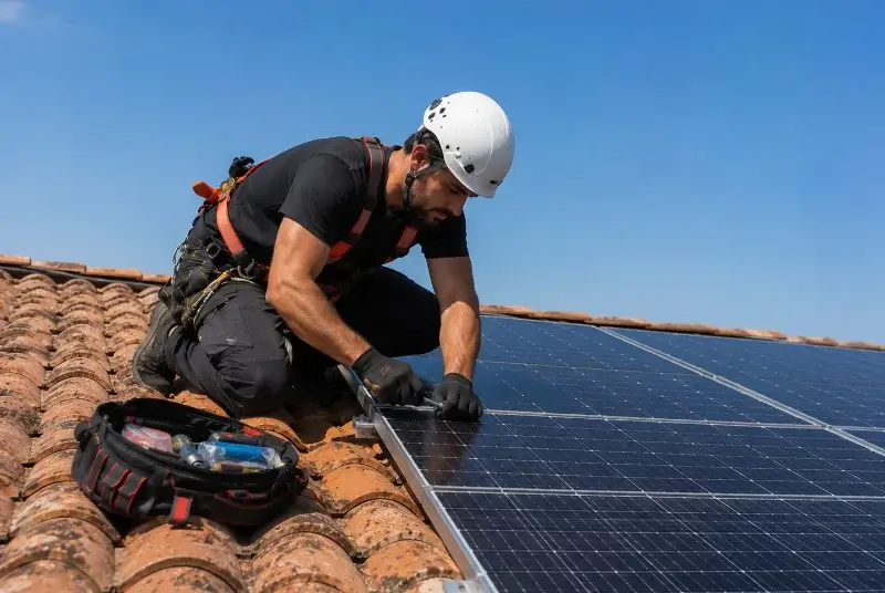 Maintenance et monitoring de panneaux solaires à Dourgne